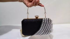 Model Baru! Diamond Party Clutch Tas Pesta Import Permata Berlian Mewah Farnell L58 Elegan