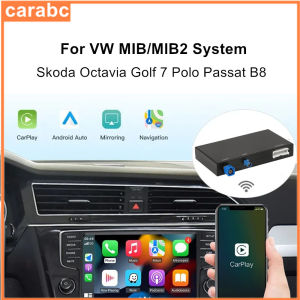 CARABC Wireless Carplay Android Auto Mirror Link Airplay For VW Volkswagen Skoda Octavia A5 Golf 7 Polo Passat B8 MIB MIB2