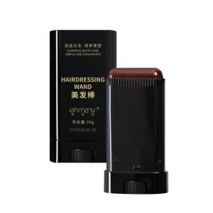 2 in1 Hair Dye Stick with Comb Black Brown Coffee Long Lasting Temporary Hair Coloring Covered White Hairs Hairline Pen Washable