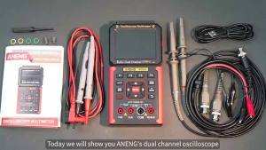 ANENG | ANENG AOS05 3‑in‑1 Oscilloscope Multimeter Signal Generator Dual‑Channel 50MHz Bandwidth True‑RMS 25000 Counts for Electronic