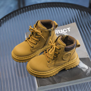 Childrens Marta Boots Autumn Winter Plush Velvet Warm Retro Style Cotton High Top Casual Shoes for Girl Boys Babies Kids