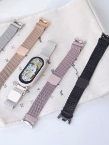 Strap for Xiaomi Mi Band 9 Metal Bracelet MiBand 9 NFC Wristband for Xiaomi Mi Band 8 Strap Mi 8 band8 NFC Smartband Bracelet