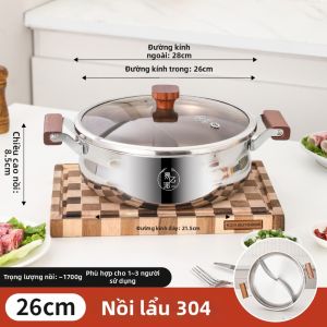 YIYIPAI | Nồi Inox 304 Chất Lượng Thực Phẩm Dành Cho Lẩu