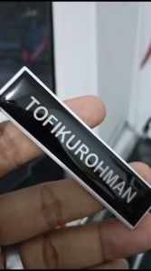 Papan Nama name tag akrilik