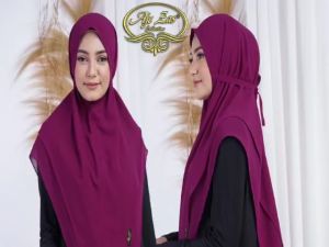 BISA COD Hijab Bergo Instan Kepala Non Pet Tali Kode LESTA Bahan Ceruty Babydoll By Ory AjeZas Colle