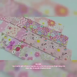 (LJK-L) PINK FUSION ASSORTED 40pcs Floral Jelly Roll Fabric Strips 6.5cmX25cm Crafting Quilting Patchwork DIY Projects