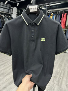 Business Casual Short Sleeve POLO Shirt Embroidered Casual Turn-down Collar Bottoming T-shirt Summer Season Regular Fit