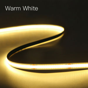 USB 5V Tuya COB LED Strip Light 1m-5m Warm White Flexible Dimmable Lights 320leds/m Home Decoration for Alexa Google