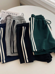 MISHANGYICHU | Striped High-waisted Sports Shorts Womens Summer Casual