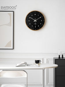 EMITDOOG นาฬิกาตั้งโต๊ะแบบไม่ต้องเจาะ นาฬิกาติดผนังแบบเรียบง่าย โมเดิร์นสำหรับห้องนั่งเล่น ร้านอาหาร ห้องนั่งเล่น ขนาดใหญ่ ไม่ซับซ้อน