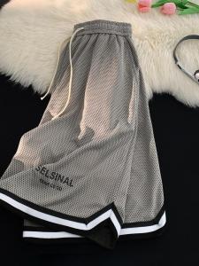 Quần Short Bóng Rổ Lụa Băng Thoáng Khí Nhanh Khô Lưới Cho Nam Mùa Hè Quần Thể Thao Thường Ngày Dài Năm Điểm Quần Thể Thao