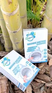 Washing Machine Cleaner Deep Cleaning Detergent Remover Washing Machine Drum Cleaner Powder Descaler Compatible with Front & Top Load Washing Machines 5 Pack