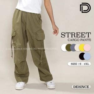 🇲🇾 DESINCE Women Korean Long Pants Street Cargo Loose Seluar Perempuan Korean WP 116