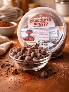 Greendahan Sugar-Free Chocolate Chips Niblets (with Monkfruit) 150g | 250g - Keto and Low carb Friendly Locally Made