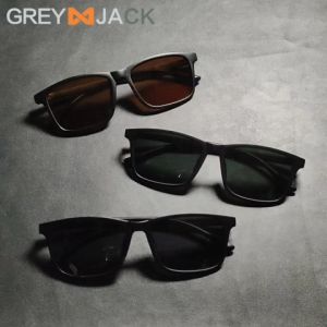 Grey Jack Kacamata Hitam Sunglasses Polarized Anti Silau UV400 Bahan TR90 Model Kotak Style Pria Wanita Ringan Fashionable 3215
