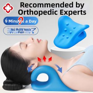 Cervical Support Neck Massager Traction Pillow C-shaped Neck Brace