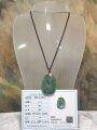 Premium Nephrite greenish Guan Yin (Goddess of Mercy) Jade pendant (with certificate) [Natural Crystal] 和田玉俄碧绿观音吊坠(带证书). 