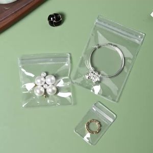10/50/100/400/500pcs Anti-oxidation Jewelry Bags Clear Jewelry Zipper Bags Small Jewelry Organizer Ring Earring Storage Bags