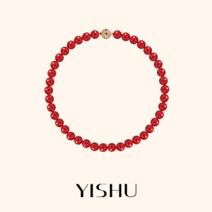 YISHU | Dây Chuyền Thạch Anh Đỏ Thời Trang Elegance Sang Trọng