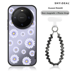 Smyideal | Magnetic Purple Flower Mirror For Huawei Phones