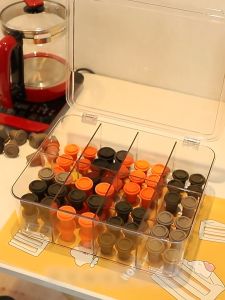 Tea Bag Organizer Organiser Storage Box Stackable Transparent Disposable Coffee Food Kitchen Freezer 茶包收纳盒多功能储物盒