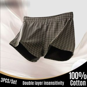 [40-100kg] plus size briefs mens cotton loose and comfortable Aro pants breathable summer high-end mens four corner briefs