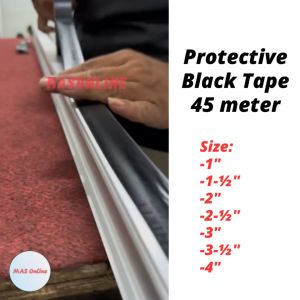 PVC Black Protection Tape - To Protect Aluminium window & Steel Frames Adhesive Black Tape - 45 meter