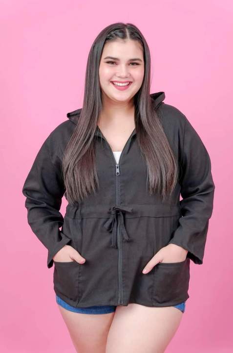 PLUS SIZE PARKA JACKET FITS 2XL-3XL | RAINY SEASON JACKET FOR PLUS SIZE WOMEN