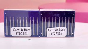 Dental Carbide Burs Tungsten Steel Bur FG # 330 FG #245 Friction Grip Drills fit High Speed Handpiece 10pcs/pack