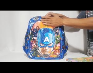 Tas Ransel Usap & Sequin Anak Sekolah SD Karakter Superhero