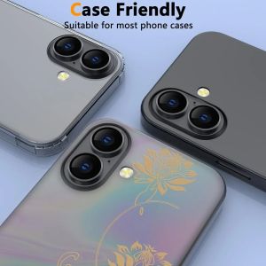 2-3Pcs Black Camera Lens Protector Cover For IPhone 16 Pro Max 15 Plus 14 16Plus Tempered Glass Protection Phone Accessories