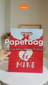 Surprice Paper Bag Premium Motif 26x32x10 / Tas Kado Karakter Lucu / Paper Bag Motif / Goodie Bag Kertas
