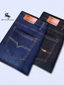 JIFANPAUL | Light Elastic Mens Loose Fit Jeans for Summer and Spring Autumn