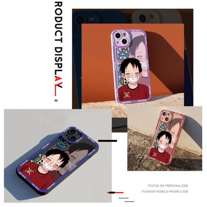 For Samsung Galaxy A13 5G A04S Cartoon For Luffy Mobile phone case Soft Rubber Cellphone Casing New Full Cover Camera Protection Design Shockproof Case