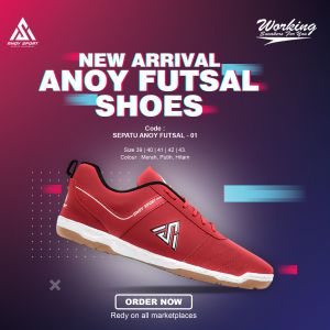 Sepatu Futsal Pria Anoy-01 Sepatu Bola Olahraga Pria Outdoor Sport Futsal Terlaris