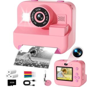 IAURA In Tức Thì Camera Với Thẻ 32G Kỹ Thuật Số Nhiệt In Ảnh Cho Giáo Dục Trẻ Em Đồ Chơi Quà Tặng Chụp Ảnh Video