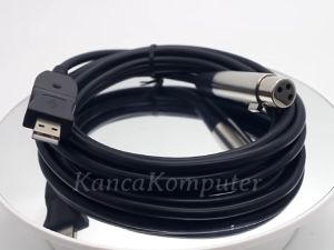 USB to XLR Microphone Studio Audio Adaptor Connector 2.8M - AY12