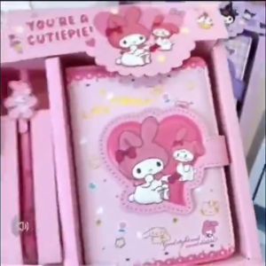(READY STOCK)Capybara Notebook Set Kid Children Reward Present Gift Cute Stationery可爱便携式和笔卡皮巴拉笔记本 buku nota alat tulis