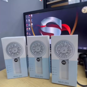 YASE Portable Mini Handheld Fan YS-2552 USB Rechargeable Digital Display Fan