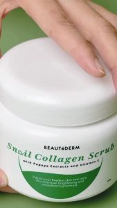 BEAUTEDERM SNAIL COLLAGEN BODY SCRUB WITH PAPAYA EXTRACTS VITAMIN E AND SHEA BUTTER