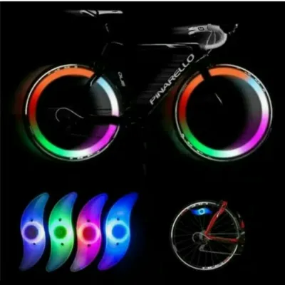 Lampu Ban Roda Depan Sepeda Jari Jari Sepeda LED Hias Sepeda ANTI AIR - RAINBOW Lampu ini ditempel pada bagian ban sepeda (PEMBAYARAN COD) .
