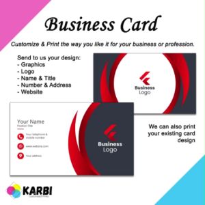 Personalized Calling Card for Business Work or Networking (Business Card)
