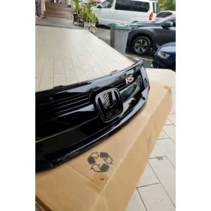 HONDA ACCORD 2008-2012 FRONT GRILL ABS MATERIAL GLOSS BLACK CHROME HIGH SPEC