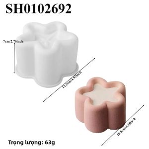 Khuôn Bánh Silicon Hình Trái Tim Hình Trụ Vuông Họa Tiết Pháp Mousse Xà Phòng Thạch Pudding Món Tráng Miệng Máy Làm Thân Thiện Với Môi Trường Nhà Bếp Máy Nướng Bánh