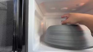 Nắp Đậy Lò Vi Sóng Bằng Silicon Gấp Gọn 10.5 Inch Thân Thiện Với Môi Trường Bảo Vệ Thức Ăn Cho Nhà Bếp