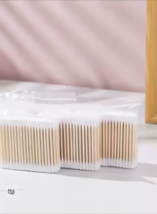 100pcs soft bag Cotton buds double head cotton swabs makeup ear cleaning 3/5/10