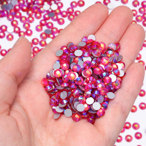 Đá Pha Lê Mặt Phẳng Không Cần Gắn Nóng SS6-SS30 3D Đá Trang Trí Móng Tay Quần Áo Trang Sức