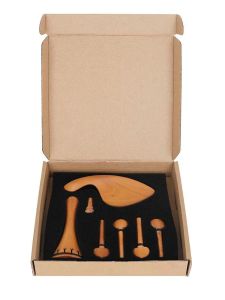 IRIN | Violin Kit Tailpiece Tuning Pegs Chin Rest Africa Rose Wood Classic Luxury Polished Fitting For 4/4 3/4 Violin Accessories Parts