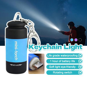 Mini Flashlight LED Flashlight Strong Light Waterproof USB Rechargeable Portable Keychain Small Flashlight