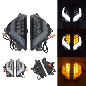 Motorbike E-Mark Front Turn Signals Blinker Daytime Running LED Light For Kawasaki Ninja 300 250 400 500 650 ZX4R ZX6R ZX25R Z1000SX